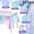 thumbnail image 4 of 108-inch laser tablecloth scene decoration setup props - single piece plain-laced laser tablecloth,, 4 of 7