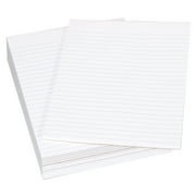 Legal Pad, 8-1/2 x 11 Inches, White, 50 Sheets, Pack of 12