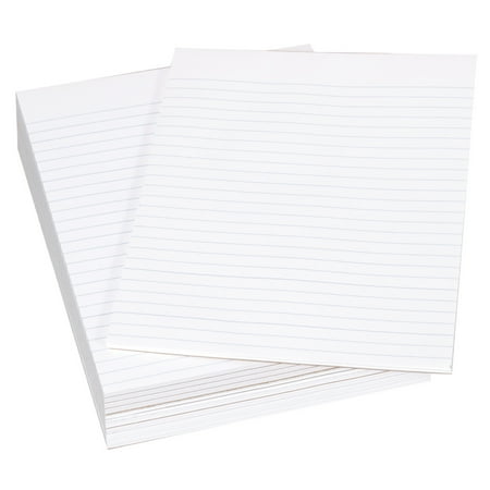 Legal Pad, 8-1/2 x 11 Inches, White, 50 Sheets, Pack of 12