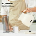 Anfilank 1.7L Cordless Electric Kettle, Plastic Tea Kettle with Water