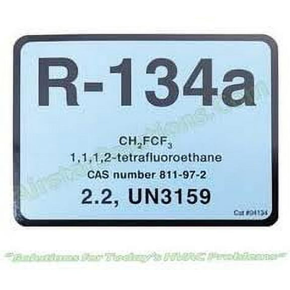C & R Products R134a Labels: Package of 10 - 4134