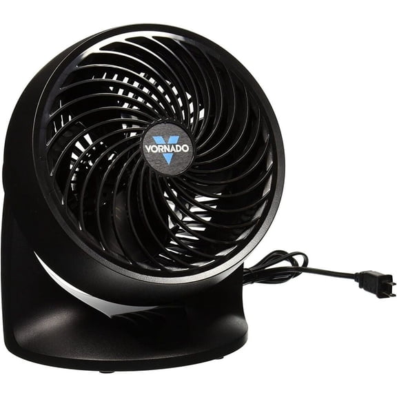 Vornado 533 Small Air Circulator with Multidirectional Airflow, 3 Speeds, Whisper Quiet, Black