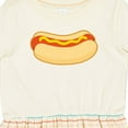 thumbnail image 4 of Inktastic Funny Hot Dog Girls Toddler Dress, 4 of 5