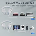 thumbnail image 5 of FIFINE Studio Wired Headphones for DJ, Music Monitor, Recording with 9.8ft Cable for 3.5mm/6.35mm, Over Ear, Noise Cancelling for Podcast, Streaming-H8, 5 of 8