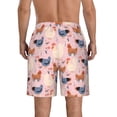 thumbnail image 3 of Naloa Funny Chicken Men's Beach Shorts, Surfing shorts, Swim trunks, Quick Dry Swim Trunks for Surfing Beach Fun - XX-Large, 3 of 9