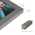 thumbnail image 4 of Grooved 8 in. x 10 in. Grey Picture Frame Set (Set of 4), 4 of 6
