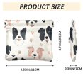 thumbnail image 3 of PU Leather Coin Purse Wallet Compact Water-Resistant Card Cases Money Organizers Dog Head and Paw Prints, 3 of 7