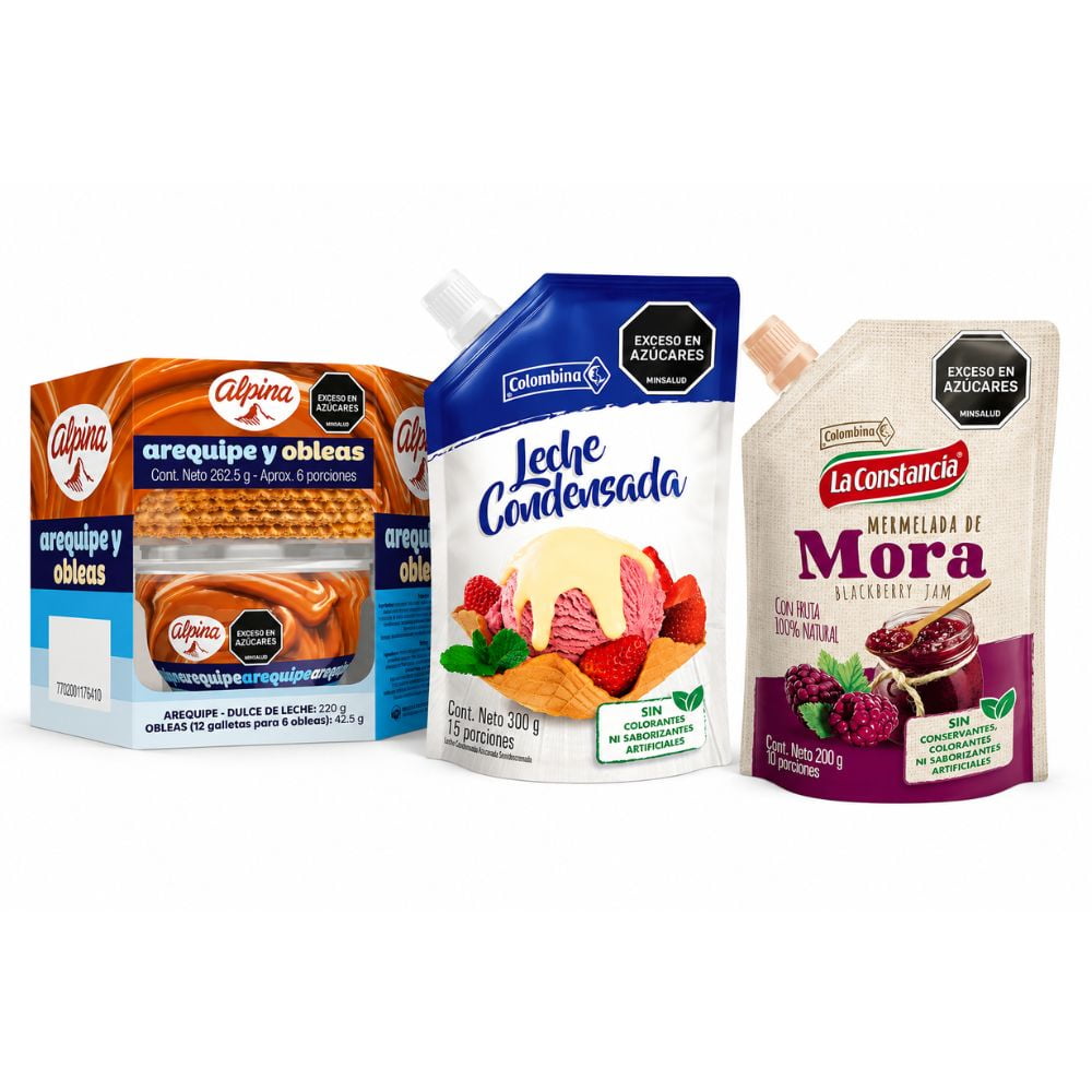 Obleas con Arequipe Leche condensada y Mermelada de mora Colombian snacks Colombian gift basket ideas colombian box gift for Colombians mecato colombiano