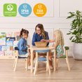 thumbnail image 6 of ECR4Kids Bentwood Table and Curved Back Chair Set, Kids Furniture, Earthtone, 5-Piece, 6 of 9