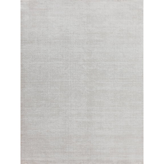 Exquisite Rugs Duo White/Beige Wool/Bamboo Silk handloomed Area Rug