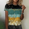thumbnail image 2 of WEAIXIMIUNG T-Shirt Étoile Mode Décontractée à Manches Courtes d'Été pour Femmes de Noël, 2 of 6