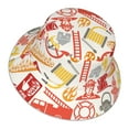 thumbnail image 3 of Kll Firefighter Icons Bucket Hat For Women Men Packable Travel Beach Sun Hat Outdoor Rave Accessories Reflective Fisherman Cap, 3 of 9