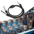 thumbnail image 4 of 3.5mm to Dual 6.35mm Cable Male to Dual Female Plug and Play Y Splitter Cord for Microphone Speaker 1.6ft, 4 of 5