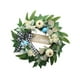 thumbnail image 5 of Corona de eucalipto artificial con letrero de bienvenida de madera, guirnalda verde primaveral para puerta de entrada y decoración de ventanas., 5 of 8