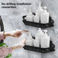 thumbnail image 3 of MesaSe Storage Rack 1 Set Storing Wall Mounted Durable Towel Shower Storage Rack Corner Shelf, 3 of 5