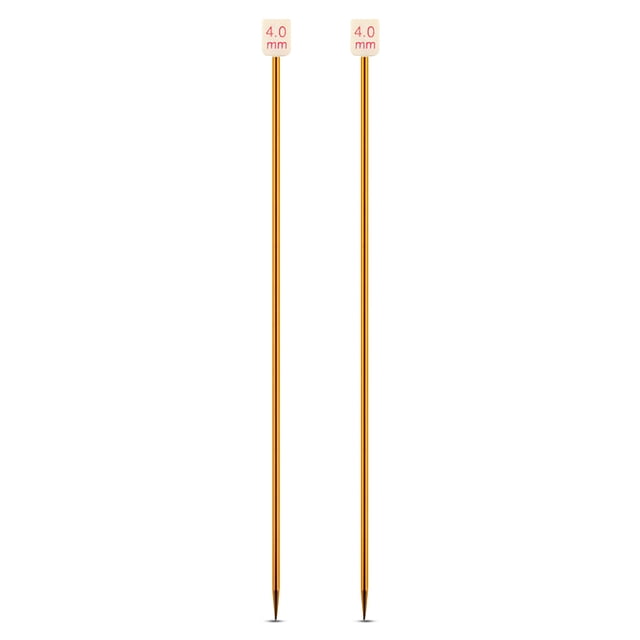 Yuarrent Agujas de tejer al azar de colores, suéter, de tejer de aluminio portátil, equipo de costura para manualidades DIY, suministros para el Artesanía 4.0 mm Yuarrent HA011745-05B