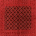 thumbnail image 1 of Ahgly Company Indoor Square Oriental Orange Industrial Area Rugs, 4' Square, 1 of 4
