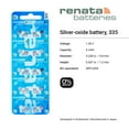 thumbnail image 2 of Renata 335 Watch Coin Cell Battery from Renata, 2 of 7