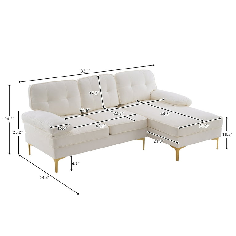 3 Seater Sectional Sofa L Shaped