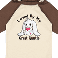 thumbnail image 4 of Inktastic Loved By My Great Auntie Bunny Rabbit Boys or Girls Long Sleeve Baby Bodysuit, 4 of 5