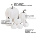 thumbnail image 2 of Artificial Assorted Pumpkins Fake Artificial Maple Leaves Halloween 7pcs, 2 of 4