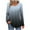 Gray, variant on Fall Womens Tunic Tops to Hide Belly Casual Blouse for Leggings Long Sleeve Tie Dye Gradient Print Button Neckline Henley Shirts Loose Flowy Ruched Pleated T-Shirts Hot Pink L