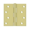 thumbnail image 1 of Deltana S44U3-R 4 x 4 Po Charnière Carrée&44; Laiton Poli, 1 of 1