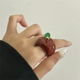 thumbnail image 4 of YongCo Creative Resin Strawberry/Fruit Rings for Jewelry Collectors Handmade Accessory for Fashion Enthusiasts, 4 of 13