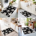 thumbnail image 4 of Entryway Rug 2'x3', Black Starfish Coastal Kitchen Runner Rugs Non-Slip Carpet Mats, Nautical Summer Ocean Abstract Art Bedside Rugs Runners Washable Floor Carpet for Bathroom Laundry Room, 4 of 8