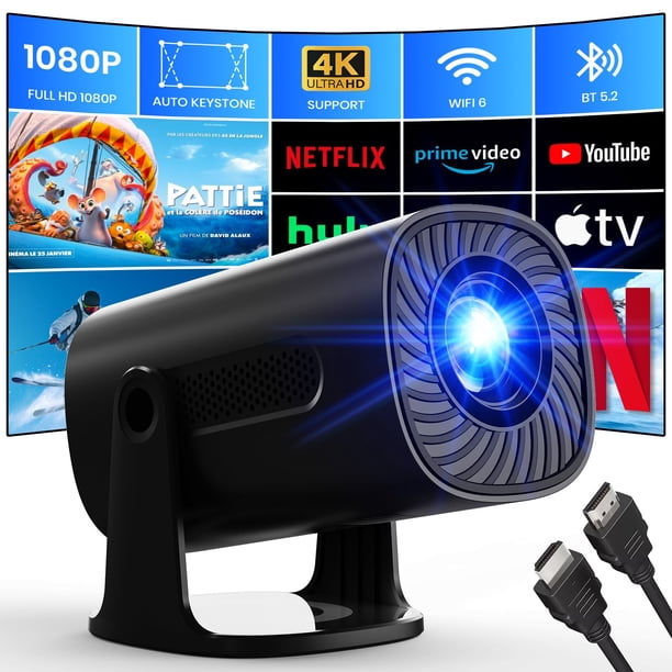 Miniproyector AGIMA X3 WiFi Bluetooth 1080P compatible con 4K nativo