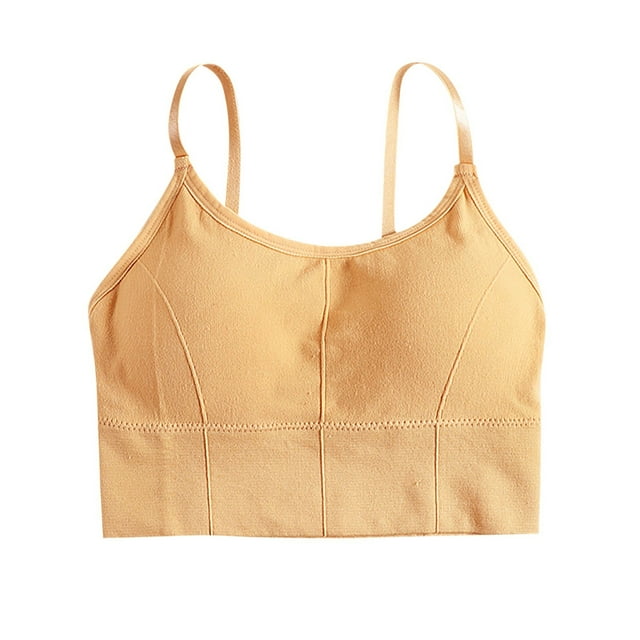 Tank With Built In Bra Womens Tank Tops Strap Stretch Extra Support Sports Bra Strapless Bra for plus Size Women Padded Bras for Women Running Girl One Shoulder Sports Bra Tan Sports Bra