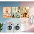 thumbnail image 2 of 3pcs Funny Alien Canvas Wall Art Cute Alien Wearing Human Skin Posters Prints Paintings Laundry Day Pictures Wall Decor for Bedroom Living Bathroom Laundry Room Decoration, 2 of 6