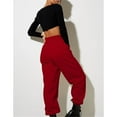 thumbnail image 3 of Women's Thin High Waisted Loose Sweatpants Comfortable High Waisted Jogging Pants With Pockets Casual Sweatpants, 3 of 4