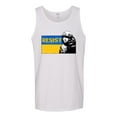 thumbnail image 2 of Support Ukrainian Flag Zelensky RESIST Mens Graphic Tank Top, White, X-Large, 2 of 4