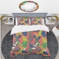 thumbnail image 2 of Designart 'Retro Tropical Leaves I' Mid-Century Modern Duvet Cover Set, 2 of 4