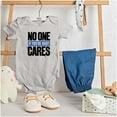 thumbnail image 3 of No One Cares You're Busy Funny Chill Romper Boys or Girls Infant Baby Brisco Brands 12M, 3 of 6