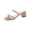 Khaki, variant on Wensltd Block Heel Sandals Women Thin Strap Square Open Toe Slip On Summer Outdoor Walking Solid Color Black