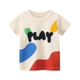 thumbnail image 2 of Ropa de verano para niños y niñas de 2 a 8T, camiseta de algodón de manga corta con estampado de grafiti, camiseta para niños, Top, atuendo infantil Tan Jianjun  unisex, 2 of 2