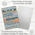 thumbnail image 3 of Metal Sign Hot Tub Rules Tin Sign Vintage Bar Home Bathroom Pool and Patio Decor Wall Decoration Tin Sign 12x8 Inches, 3 of 5