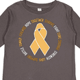 thumbnail image 4 of Inktastic Word Circle-Childhood Cancer Awareness Boys or Girls Long Sleeve Toddler T-Shirt, 4 of 5