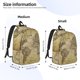 thumbnail image 2 of Disketp Vintage World Map Mochila de Lona Estampada, Mochila Escolar de Viaje Ligera para Estudiantes y Portátil-Small, 2 of 5