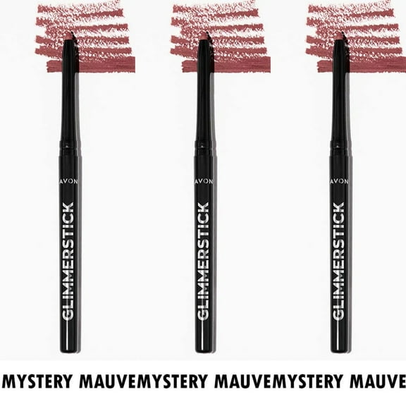 Avon Glimmersticks Retractable Lip Liner / MYSTERY MAUVE / SET OF 3