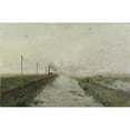 thumbnail image 3 of Paul Joseph Constantin Gabriël 14x11 Black Modern Framed Museum Art Print Titled - Landscape with a Train (1887), 3 of 5