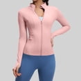 thumbnail image 2 of Tops de Cuello Alto para las Mujeres Camisa de Yoga de Manga Larga Deportes Running Gym Set, 2 of 8