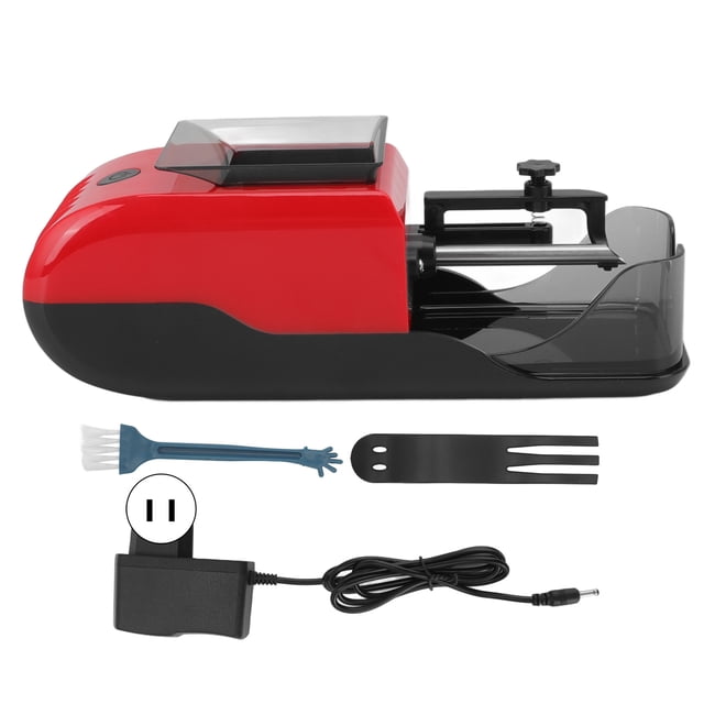 Máquina liadora de cigarrillos completamente automática de 8mm, fabricante de rodillos de cigarrillos eléctricos, 100-240V, enchufe rojo de EE. UU.