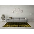 thumbnail image 3 of Ahgly Company Machine Washable Indoor Rectangle Abstract Yellow Modern Area Rugs, 3' x 5', 3 of 4