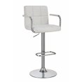 thumbnail image 1 of Swiveling Bar Stool, White, 1 of 4