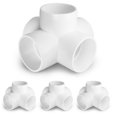 thumbnail image 1 of Accesorios de tubería de PVC Zernmiarder SCH40 de 5 vías y 2 pulgadas, color blanco (4 piezas), 1 of 8