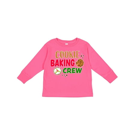 

Inktastic Christmas Cookie Baking Crew Boys or Girls Long Sleeve Toddler T-Shirt