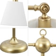 thumbnail image 5 of JONATHAN Y Ruth 31" 2-Light Contemporary Farmhouse Adjustable Metal Library LED Table Lamp, Gold Painting, JYL3074A, 5 of 8